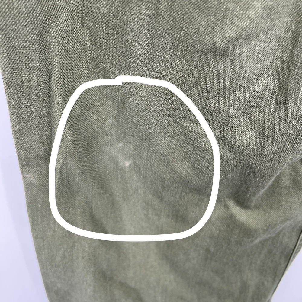 Universal Thread army green high rise wide leg jeans casual retro 6 - Picture 10 of 12